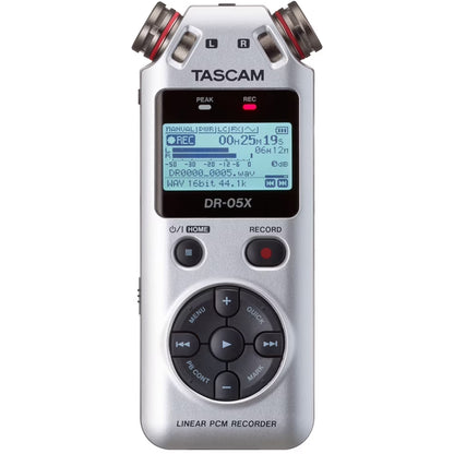 Tascam DR-05X Stereo Handheld Recorder - Silver