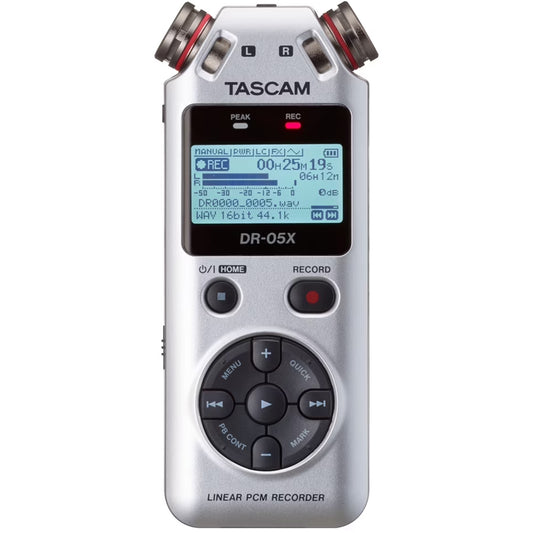 Tascam DR-05X Stereo Handheld Recorder - Silver