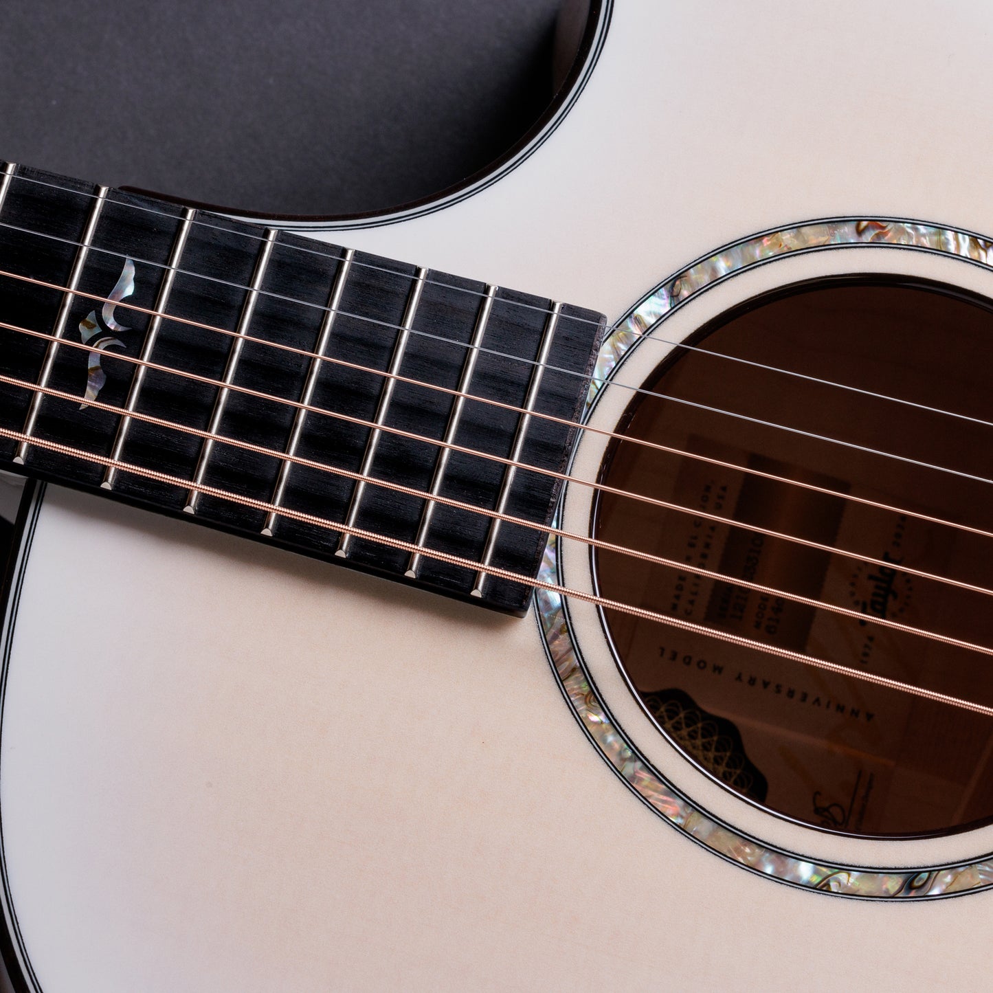 Taylor 614ce 50th Anniversary Limited Edition Acoustic Electric Guitar, Trans White