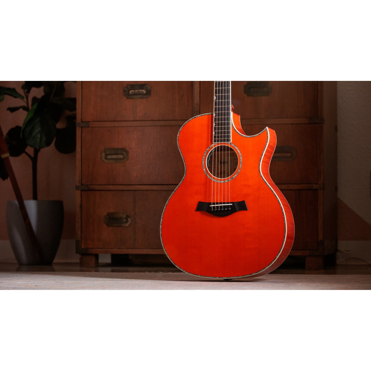 Taylor Doyle Dykes Signature Model Acoustic Electric Guitar - Translucent Orange