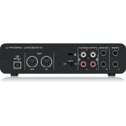 Behringer U-PHORIA UMC204HD - USB 2.0 Audio Interface – Alto Music Behringer U-PHORIA UMC204HD - USB 2.0 Audio Interface – Alto Music