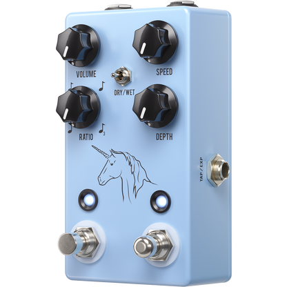 JHS Pedals Unicorn V2 Analog Bulb Driven Univibe Pedal with Tap Tempo