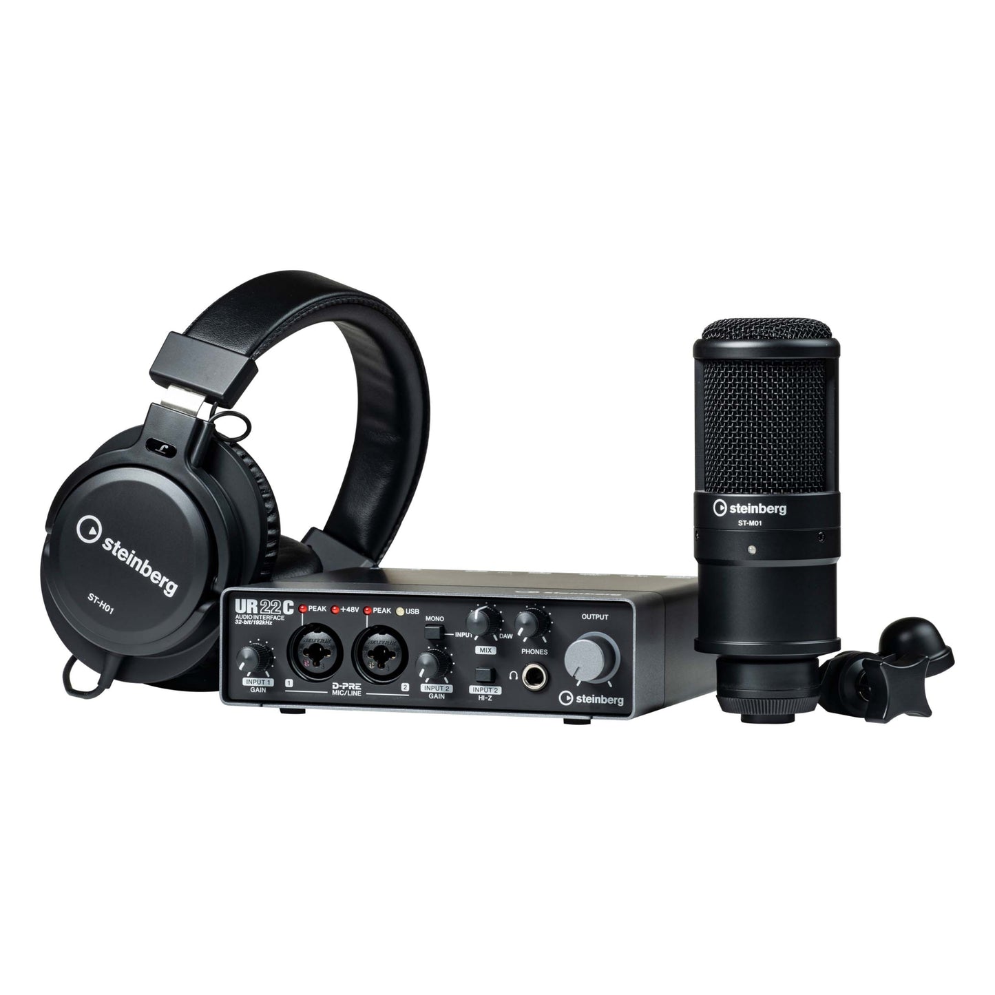 Steinberg UR22C 2-Channel USB3.0 Type C Audio Interface Recording Pack