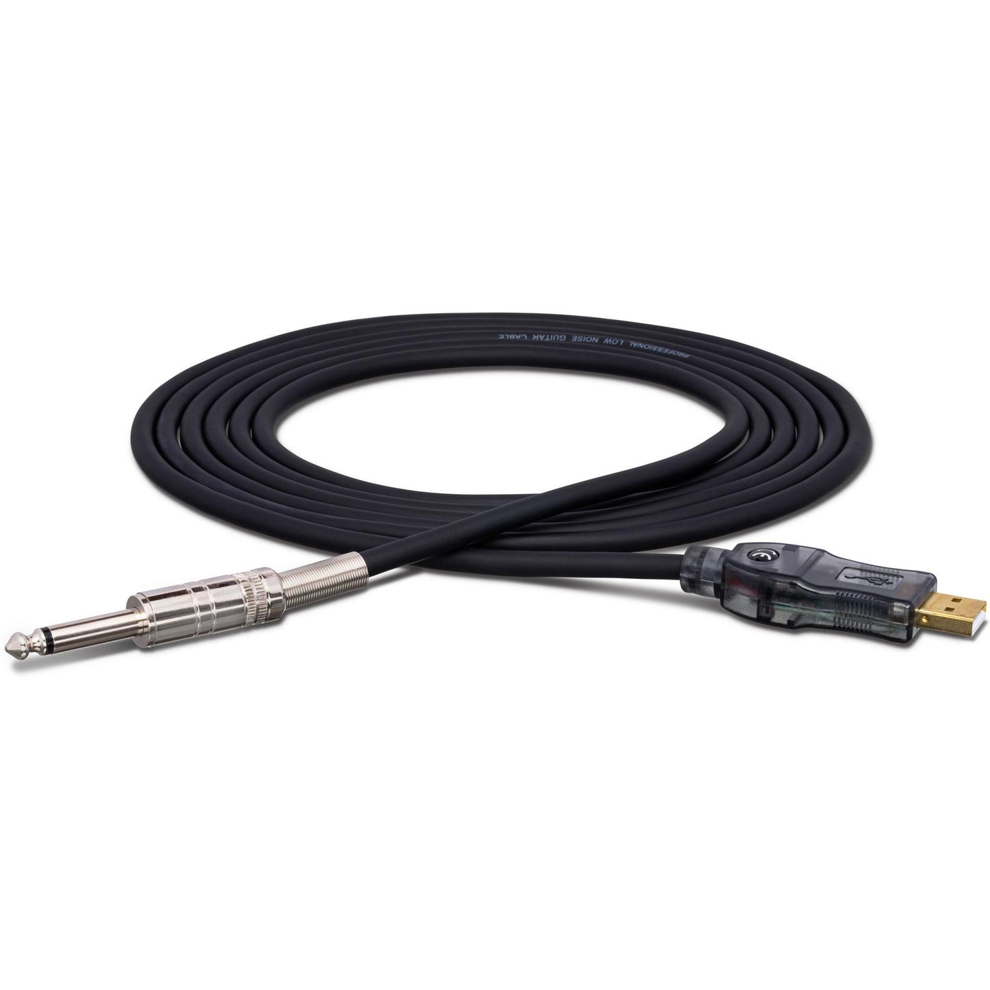 Hosa USQ-110 TRACKLINK Guitar to USB Interface, 1/4 Inch TS to USB Type A - 10ft