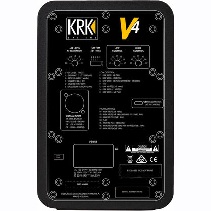 KRK V4S4 V Series 85W 4" Powered Reference Monitor