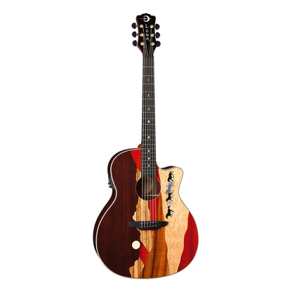 Luna Vista Mustang Tropical Wood Acoustic-Electric Guitar, Natural