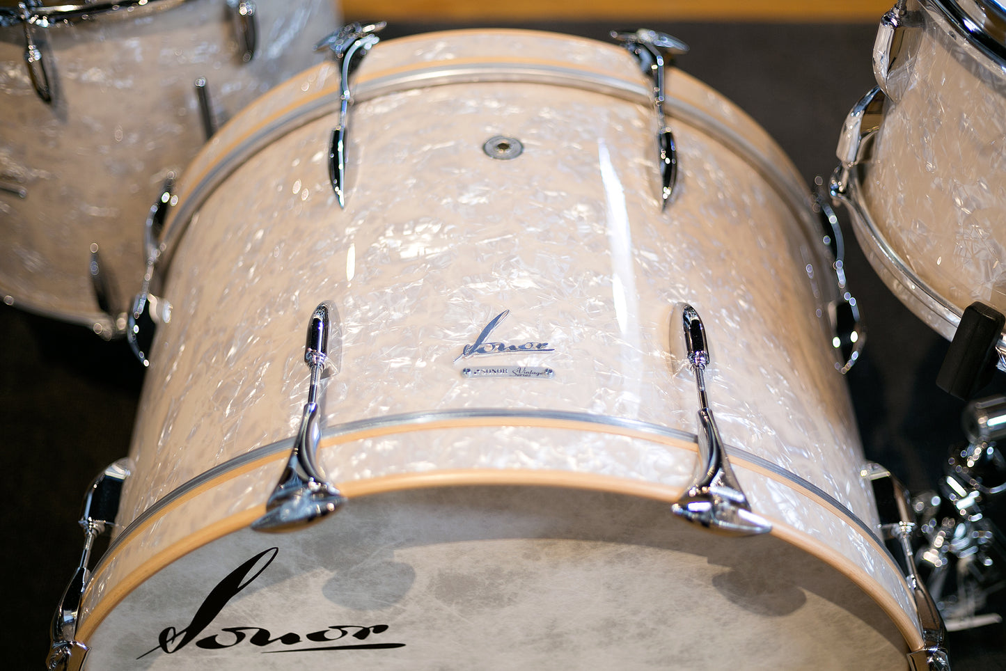 Sonor Vintage Series 3pc Shell Kit in Vintage Pearl (VT15THREE22NMVPRL)