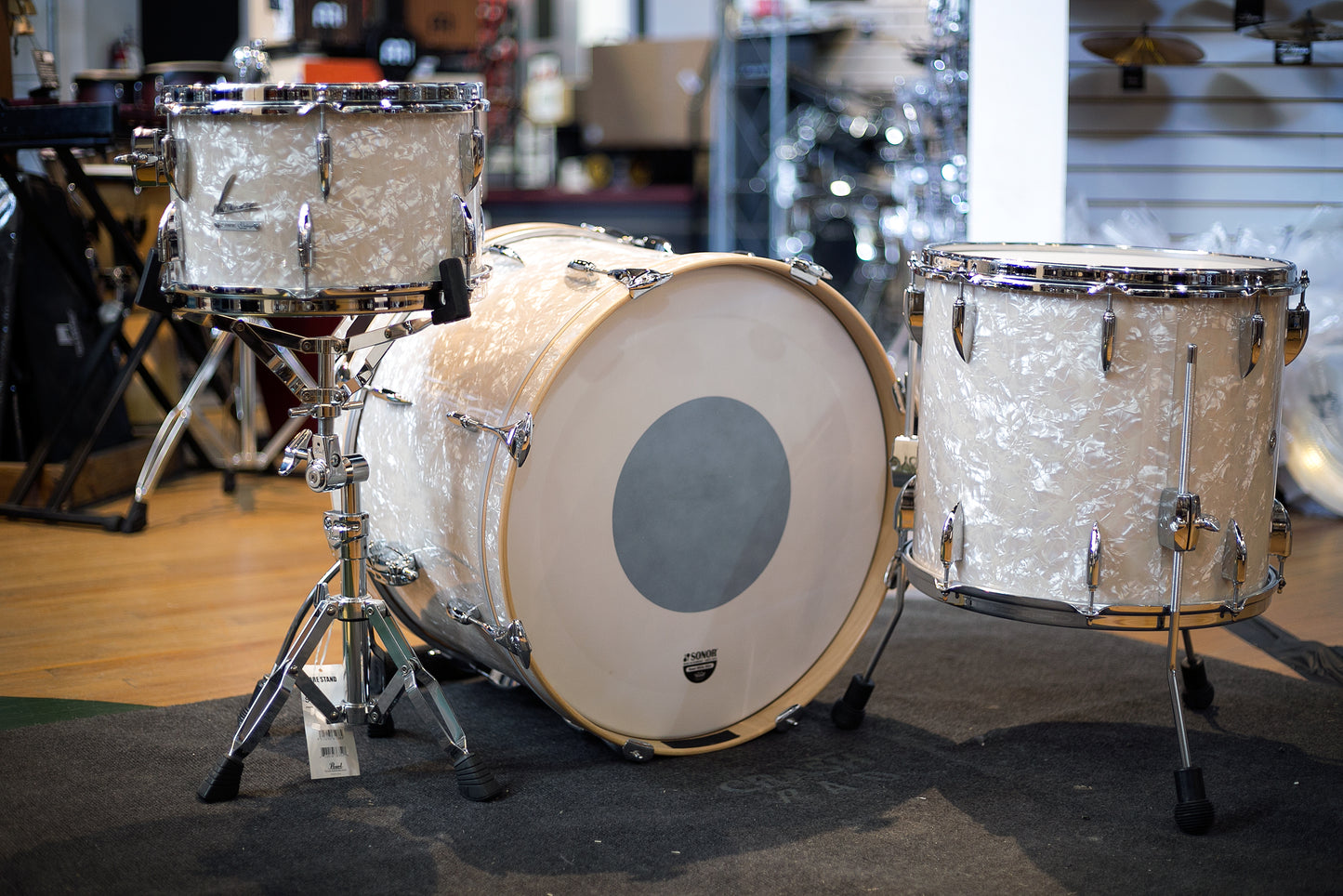 Sonor Vintage Series 3pc Shell Kit in Vintage Pearl (VT15THREE22NMVPRL)