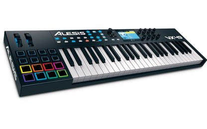 Alesis VX49 | 49-Key USB MIDI Keyboard & Drum Pad Controller W/Color Screen (VX49)