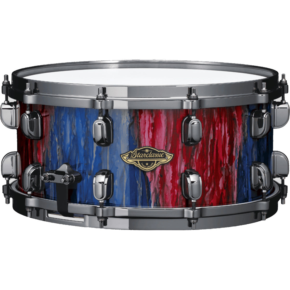 Tama Starclassic G-Walnut/Birch 6.5x14 Snare Drum - Crimson Sapphire Cascade