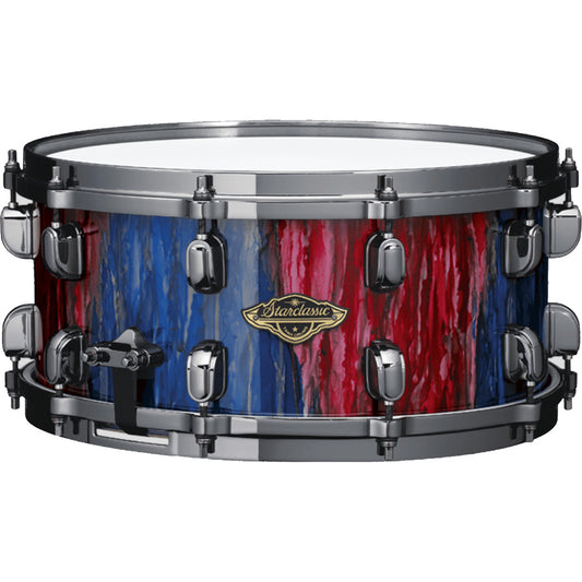Tama Starclassic G-Walnut/Birch 6.5x14 Snare Drum - Crimson Sapphire Cascade