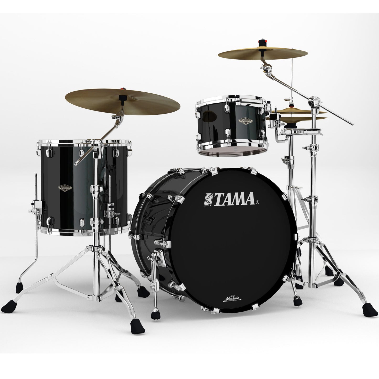 Tama Starclassic Walnut Birch Lacquer 3-Piece Shell Pack - Piano Black