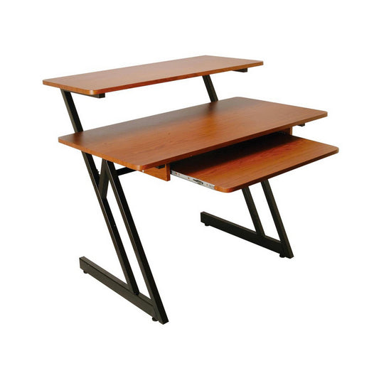 On Stage WS7500RB Series Wood Workstation in Rosewood/Black Steel