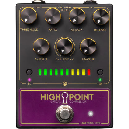 Walrus Audio Highpoint Optical Compressor Pedal - Black
