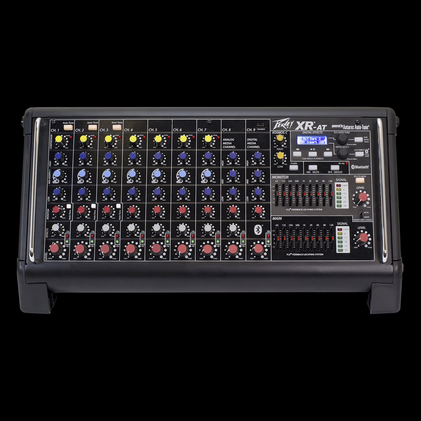 Peavey XRAT XR-AT - 9-Channel Powered Mixer with Auto-Tune