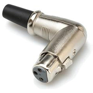 Hosa XRR-318F Connector Right Angled XLR Female Clamp Strain Relief