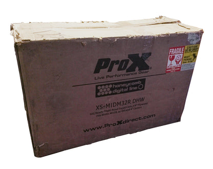 Prox XS-MIDM32RDHW Midas M32R Ata Flight Case Mixer Console W/ Doghouse & Wheels