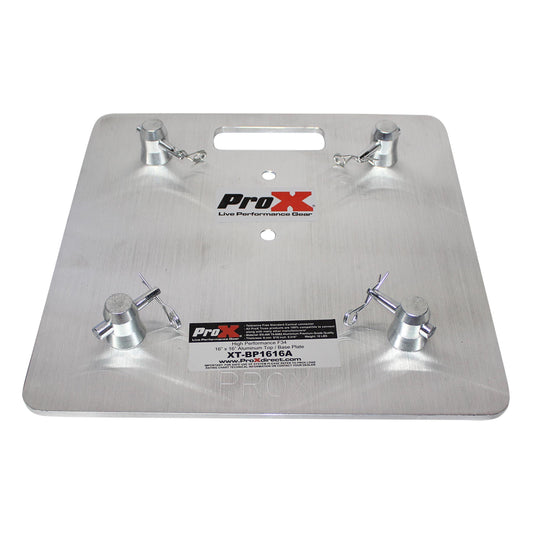 ProX XT-BP1616A 16x16" Aluminum Base Plate with Connectors 10mm (16lbs)