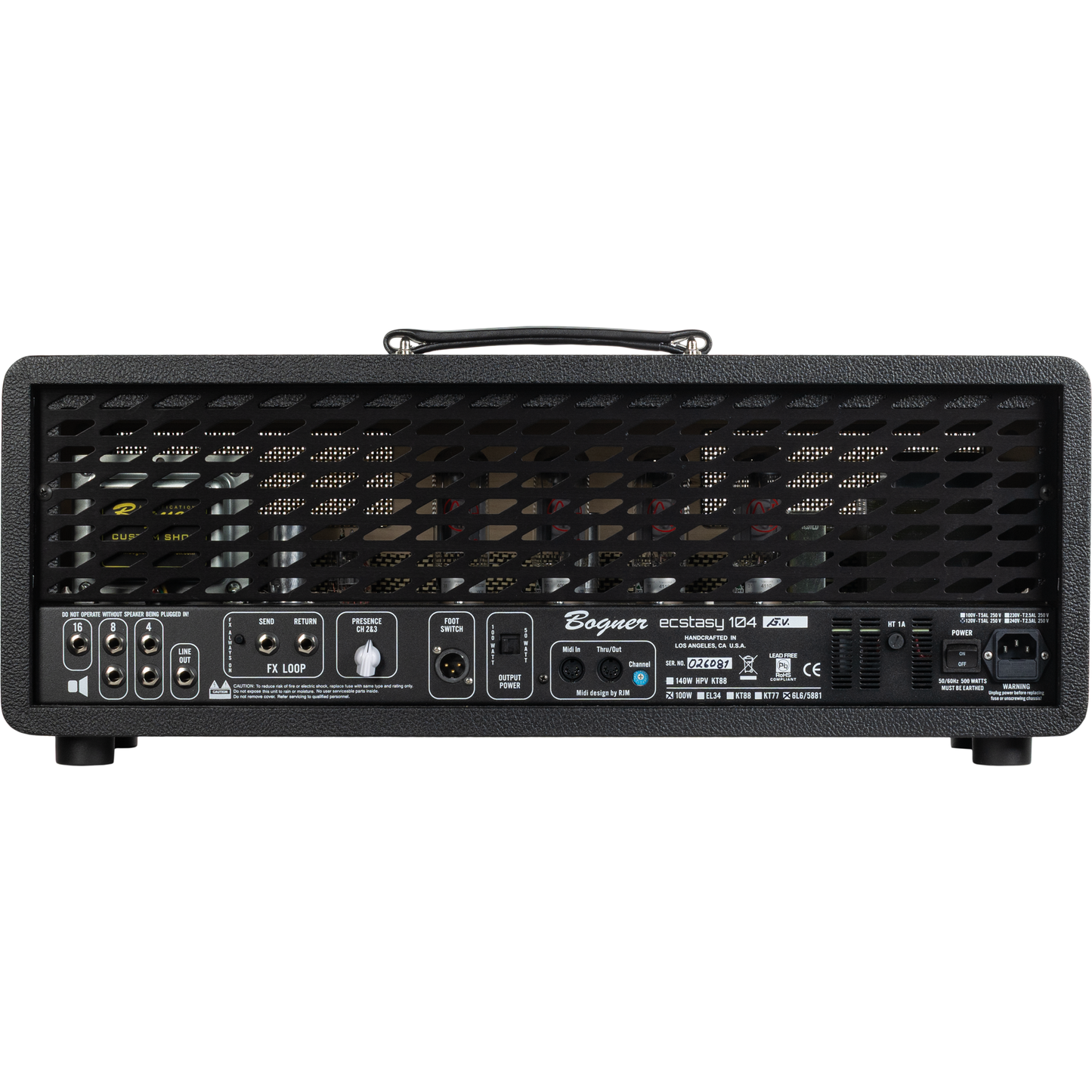 Bogner Ecstasy 6L6 100W Head Amplifier - Gold Voicing