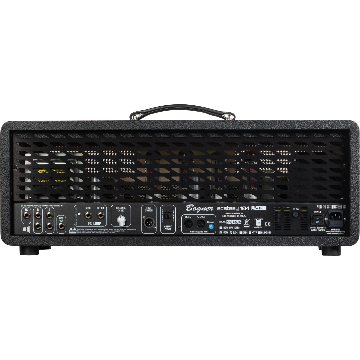 Bogner Ecstasy EL34 100W Head Amplifier - Black Voicing