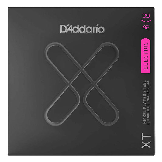 D'Addario XT Nickel Plated Steel Electric Guitar Strings, Super Light (09-42)