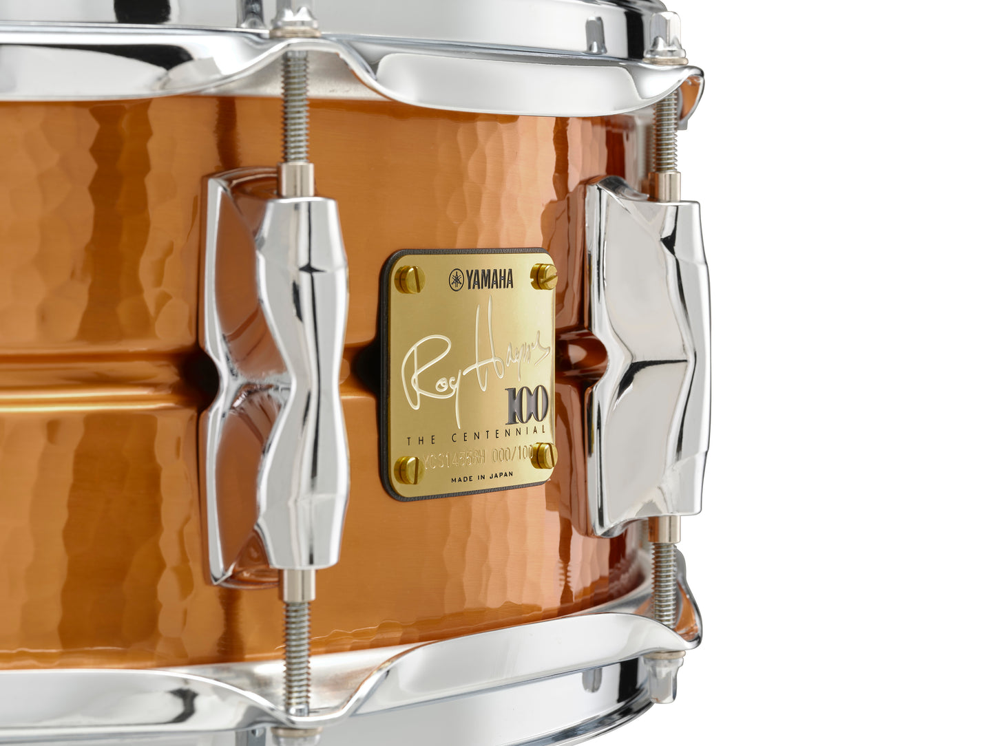 Yamaha Limited Edition Roy Haynes Signature 14x5.5 Hand Hammered Copper Snare Drum