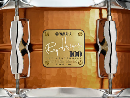 Yamaha Limited Edition Roy Haynes Signature 14x5.5 Hand Hammered Copper Snare Drum
