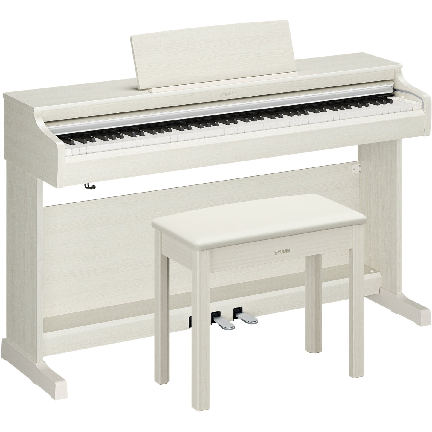 Yamaha YDP-166 Arius Upright Digital Piano - White Birch