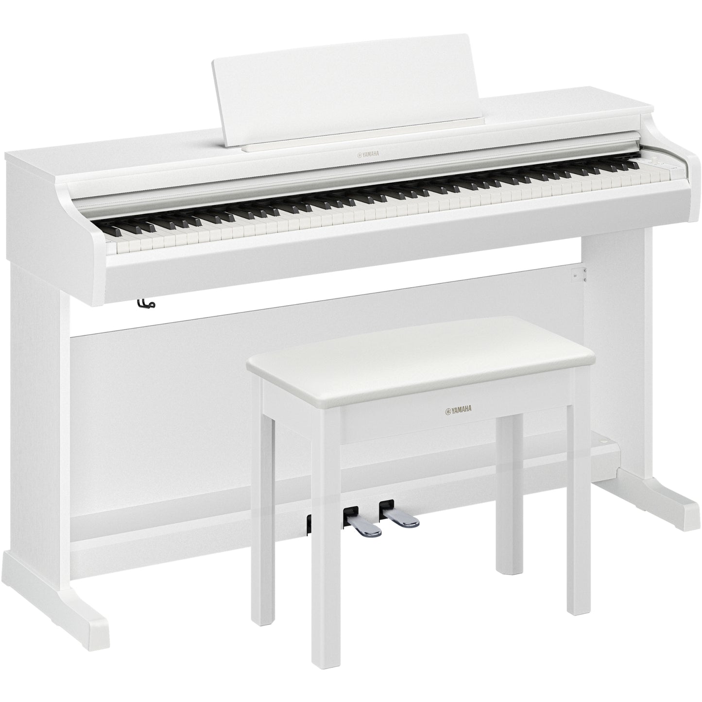 Yamaha YDP-166 Arius Upright Digital Piano - White