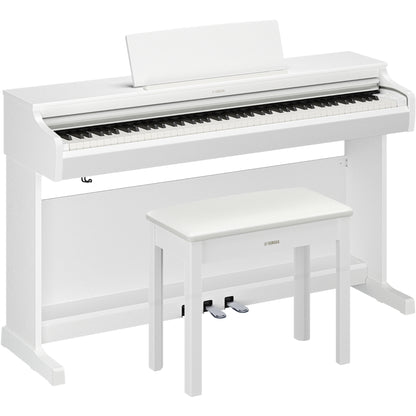 Yamaha YDP-166 Arius Upright Digital Piano - White