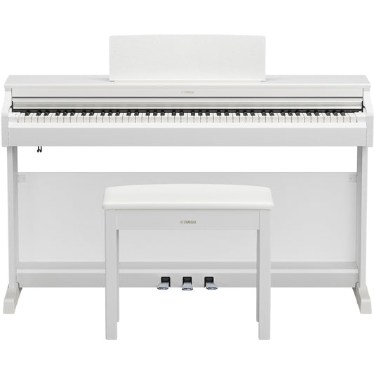 Yamaha YDP-166 Arius Upright Digital Piano - White