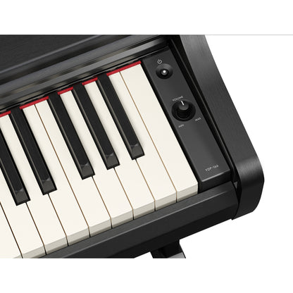 Yamaha YDP-166 Arius Upright Digital Piano - Black