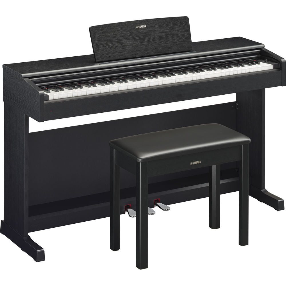 Yamaha YDP-144 Traditional Console Digital Piano with Bench - Black