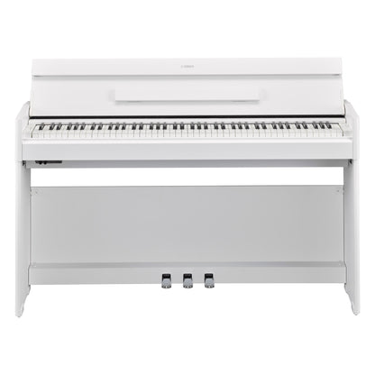 Yamaha YDPS55B 88-Note, Weighted Action Console Digital Piano - White Walnut