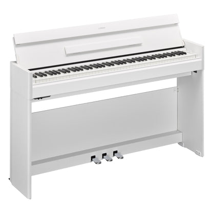 Yamaha YDPS55B 88-Note, Weighted Action Console Digital Piano - White Walnut