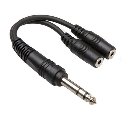 Hosa YMP-234 Y Cable 1/4"" TRS to 3.5mm TRS Female