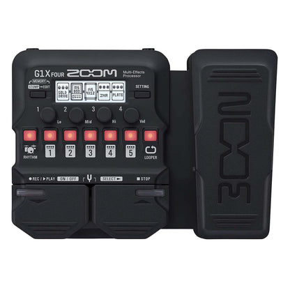 Zoom G1X Four Guitar Effects Processor with Built-In Expression Pedal