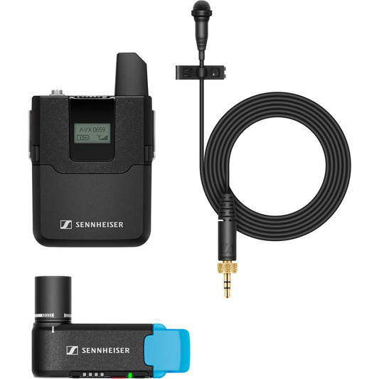 Sennheiser AVX Camera-Mountable Lavalier Digital Wireless Set - ME2 Lavalier