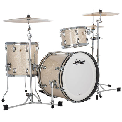 Ludwig Classic Maple Downbeat 3-Piece Shell Kit - Vintage White Marine