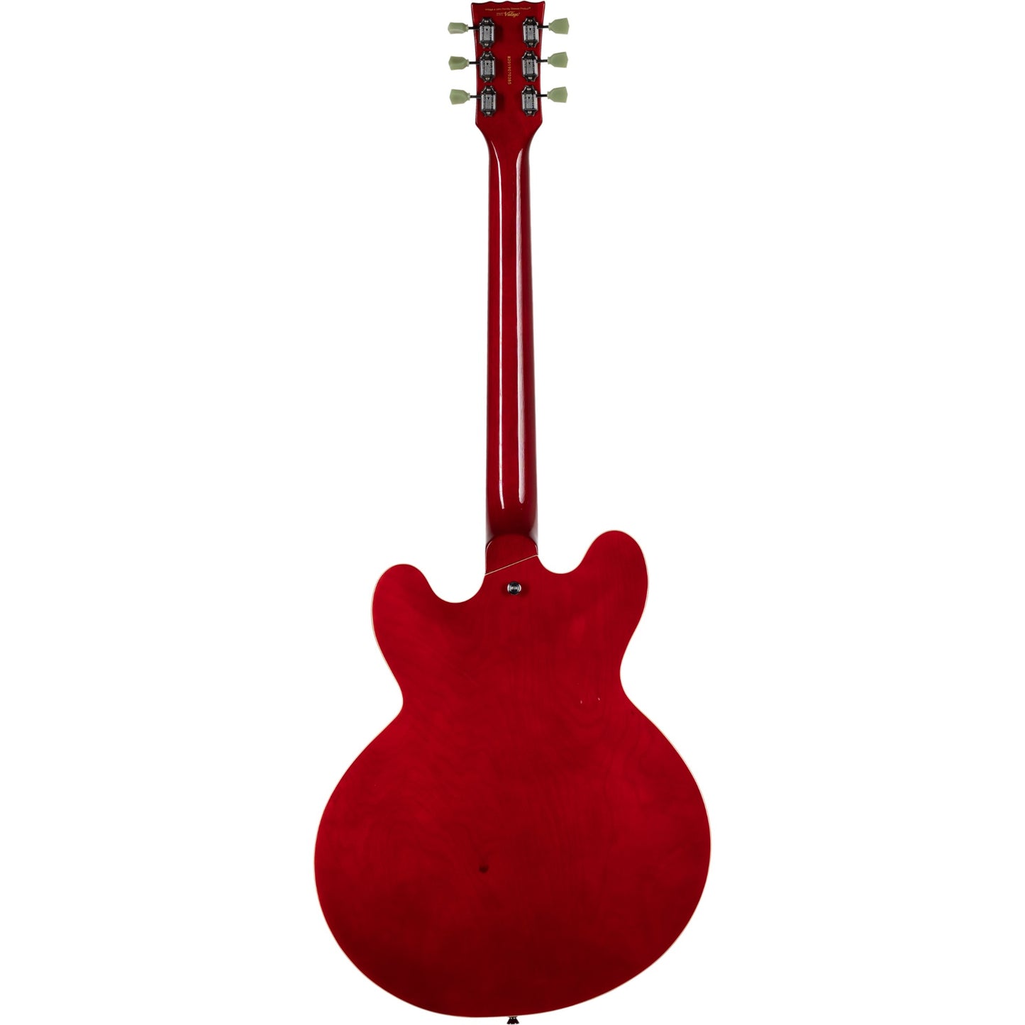 Vintage Reissue VSA500CR Cherry Red ES Style Semi Hollow Electric Guitar (VSA500CR)