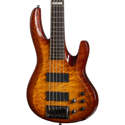 ESP LTD B405 Electric Bass - Amber Sunburst