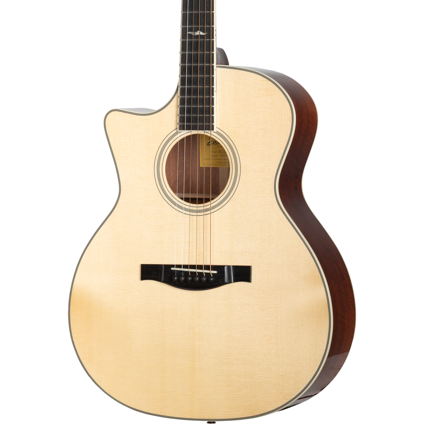 Eastman AC322CEL Left Handed Acoustic Electric Guitar - Natural