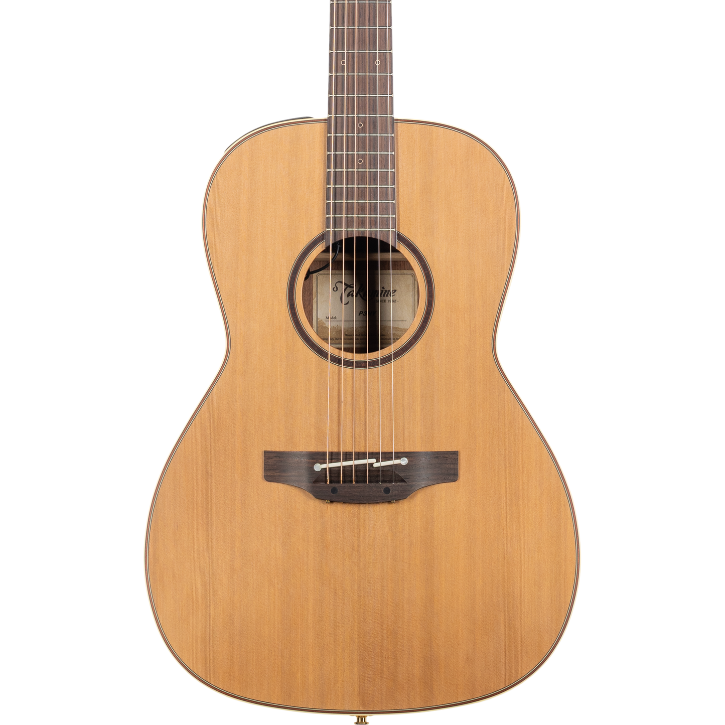 Takamine P3NY Parlor Body Acoustic Electric Guitar - Satin Natural