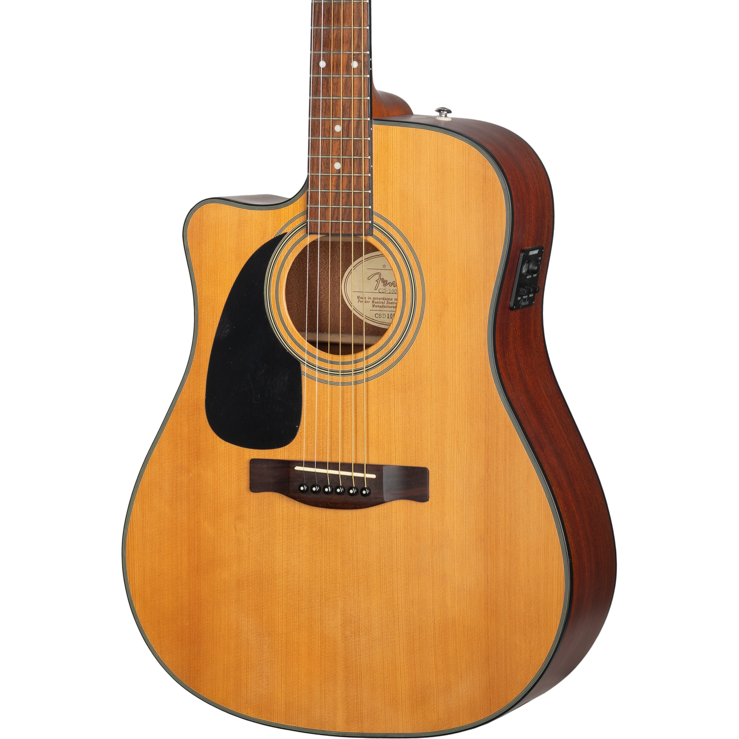 Fender CD 100CE Left Handed Acoustic Electric Guitar - Natural