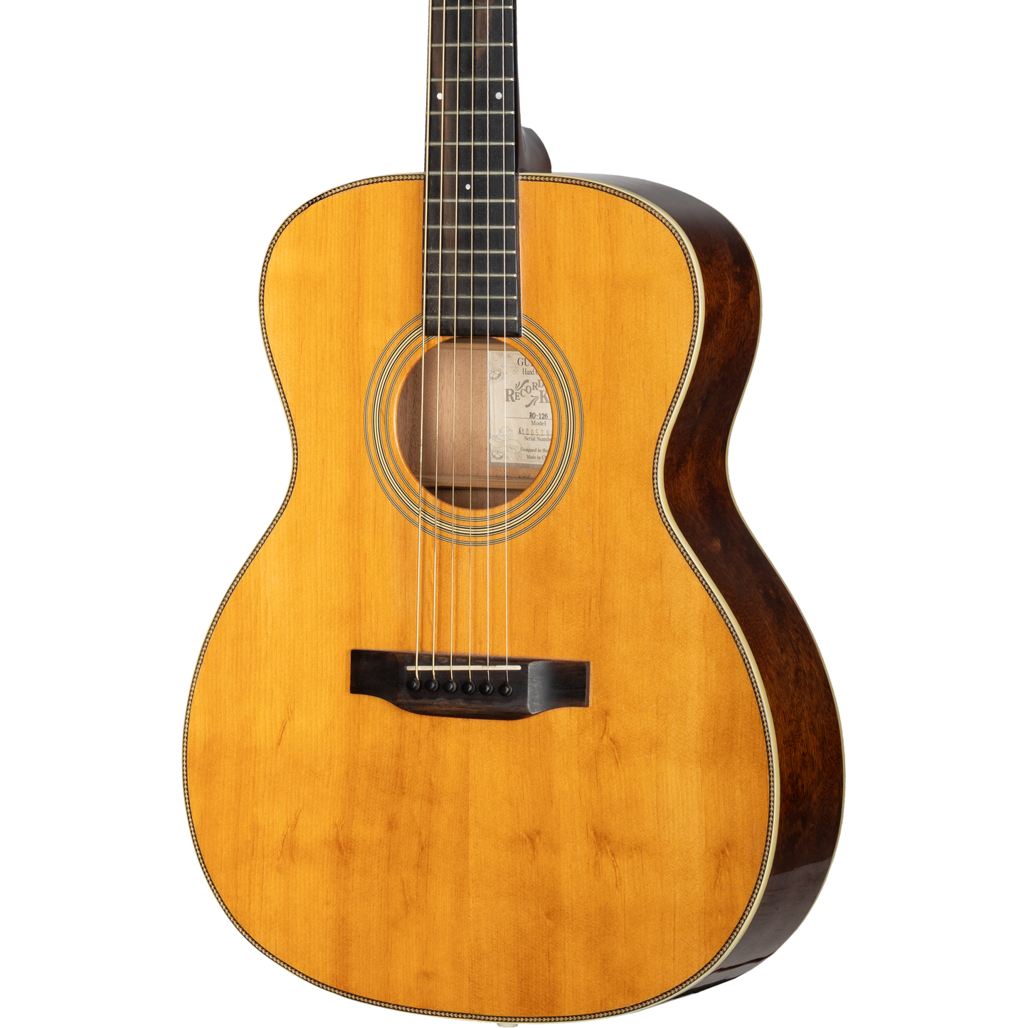 Recording King RO-126 OOO Style Acoustic Guitar - Natural