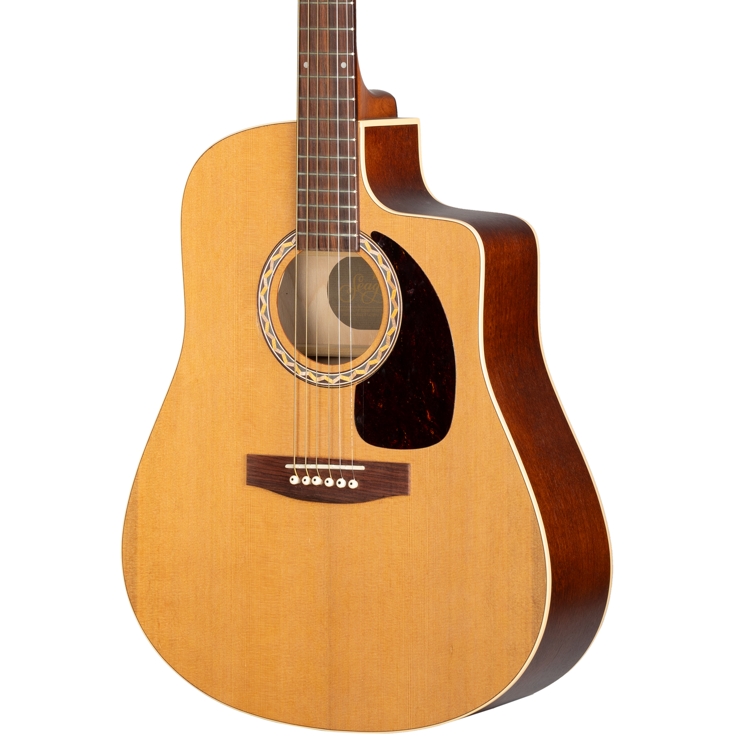 Seagull S6  Cutaway Acoustic Electric Guitar w/LR Baggs Micro EQ - Solid Cedar Top