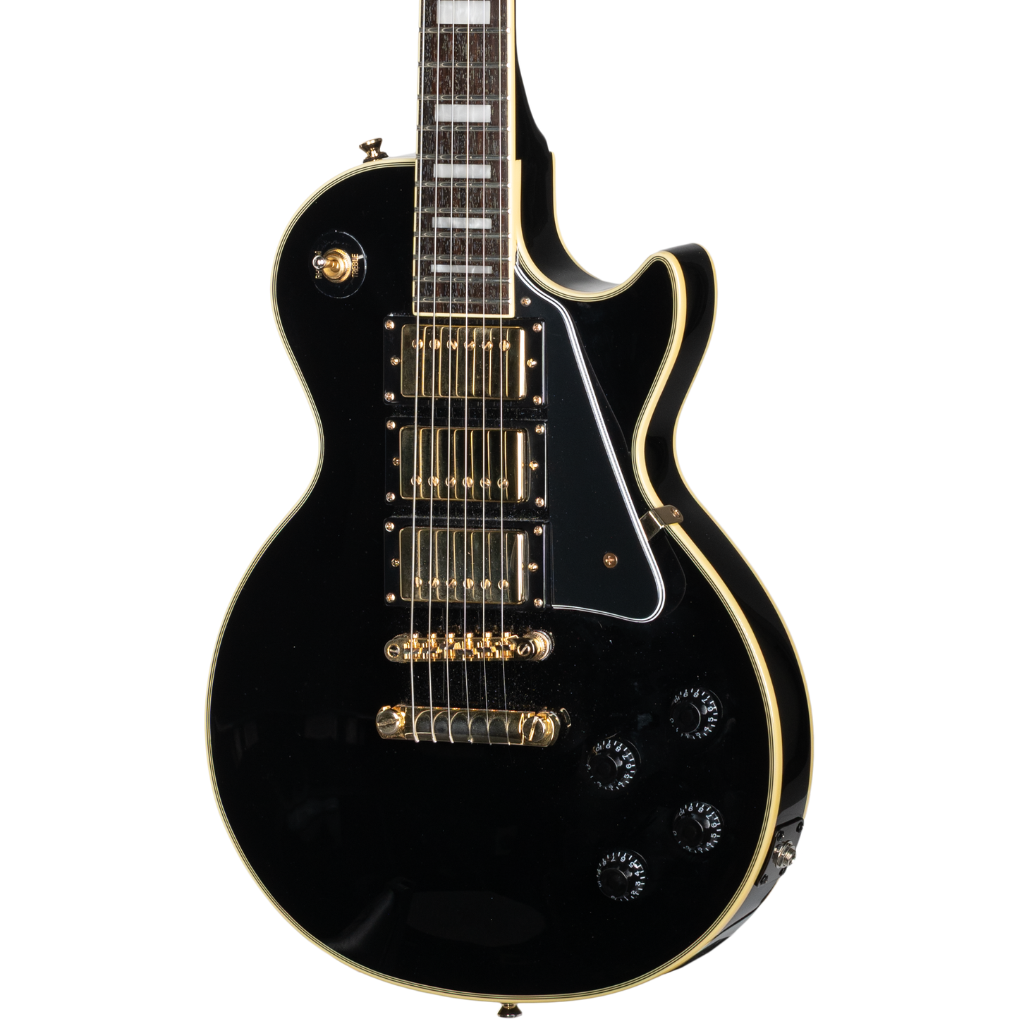 Epiphone Les Paul Custom Black Beauty Electric Guitar w/ 3 Duncan ‘59 Pickups