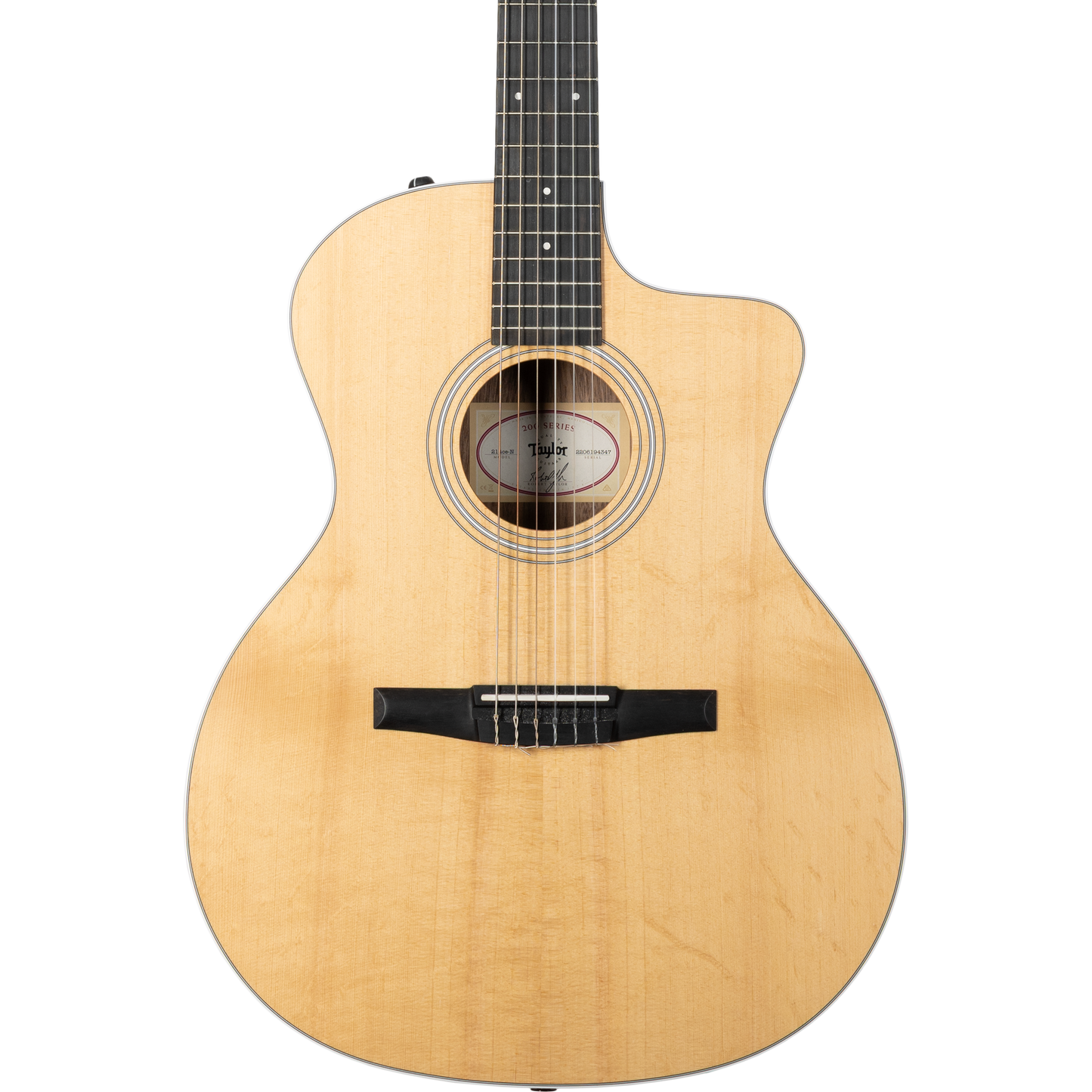 Taylor 214ce-N Nylon String Grand Auditorium Acoustic Electric Guitar - Natural
