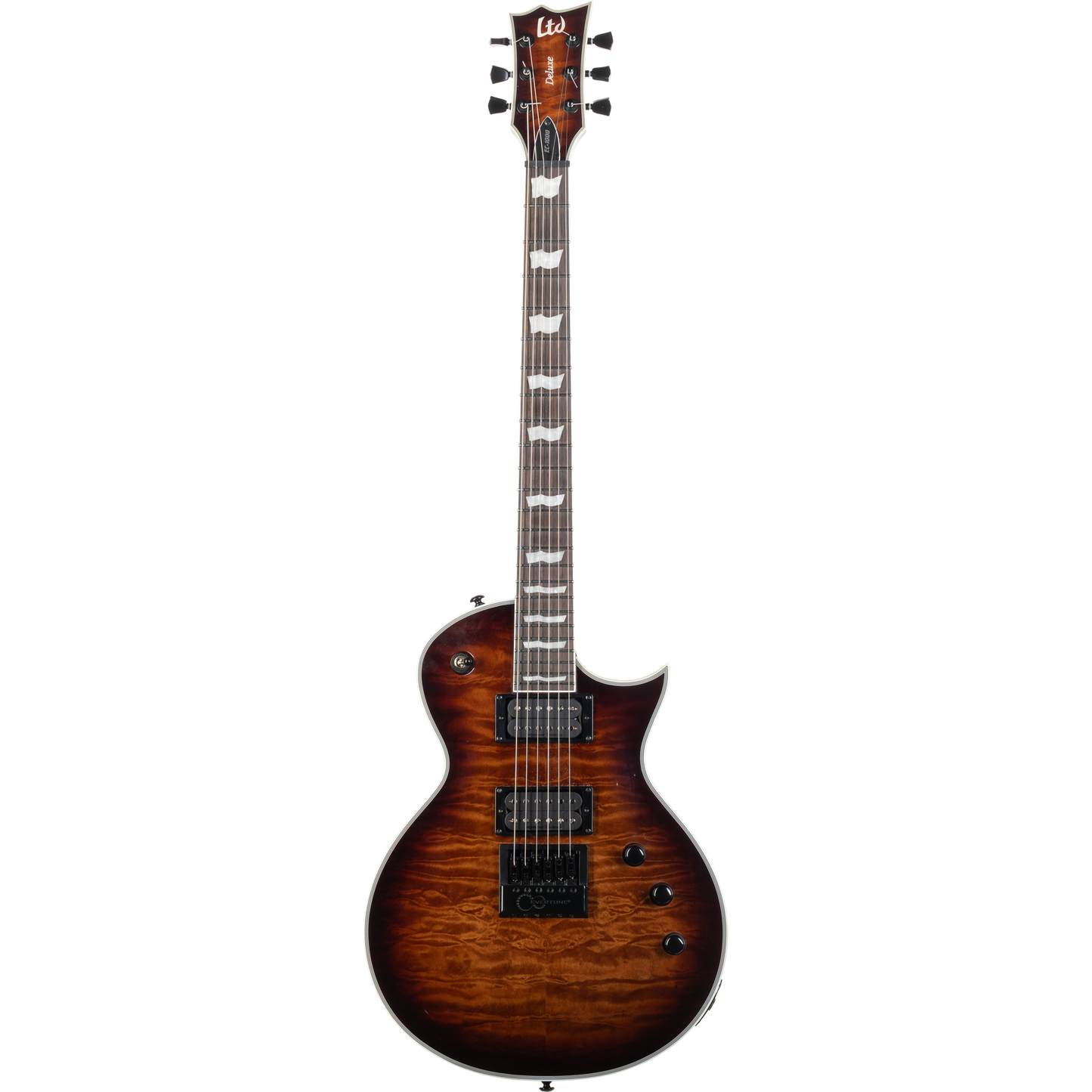 ESP EC-1000 Evertune Electric Guitar - Dark Brown Sunburst