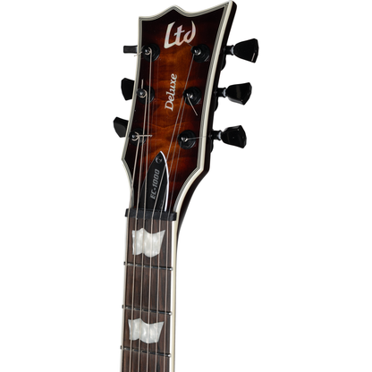 ESP EC-1000 Evertune Electric Guitar - Dark Brown Sunburst